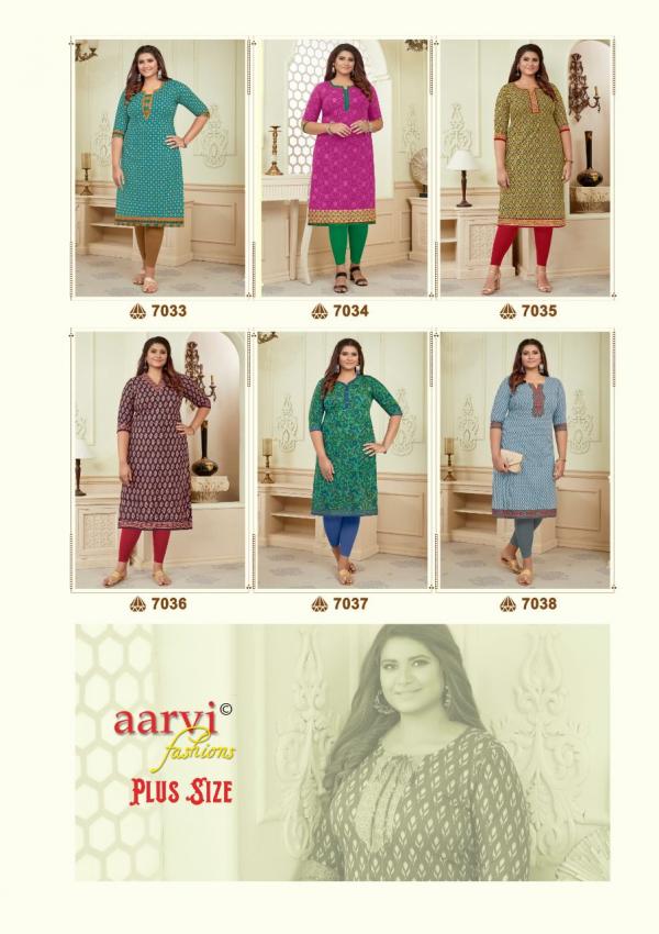 Aarvi Fashion Plus Size Vol-2 Cotton Designer Dress Material